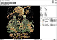 Skeletons0403 Embroidery File 6 sizes