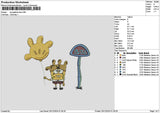 Sponge Buz Embroidery File 6 sizes