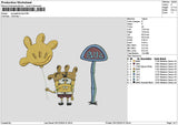 Sponge Buz Embroidery File 6 sizes