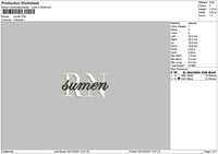 Sumentext Embroidery File 6 sizes