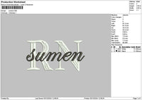 Sumentext Embroidery File 6 sizes