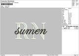 Sumentext Embroidery File 6 sizes