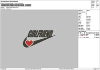 Swoosh Girlfriend Embroidery File 6 sizes