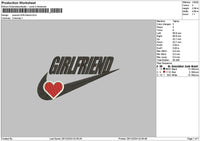 Swoosh Girlfriend Embroidery File 6 sizes