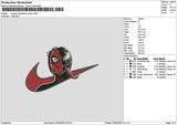 Swoosh Spider2202 Embroidery File 6 sizes