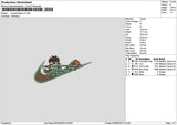 Swoosh Tanjiro V2 Embroidery File 6 sizes