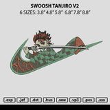 Swoosh Tanjiro V2 Embroidery File 6 sizes