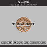 Terra Cafe Embroidery fIle Design