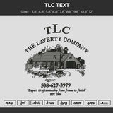 Tlctext Embroidery File 6 sizes