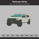 White Truck 0907 Embroidery File 6 sizes