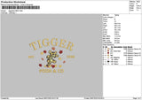 Tiggertext 0907 Embroidery File 6 sizes