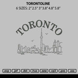Torontoline Embroidery File 6 sizes