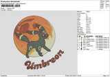 Umbreon01 Embroidery File 6 sizes