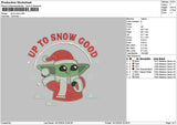 Yodaxmas 1412 Embroidery File 6 sizes