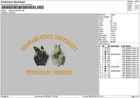 Veterinarytext Embroidery File 6 sizes
