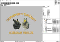 Veterinarytext Embroidery File 6 sizes