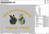 Veterinarytext Embroidery File 6 sizes