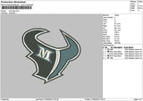 Bull M 2109 Embroidery File 6 sizes