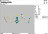 Wizard1107 Embroidery File 6 sizes