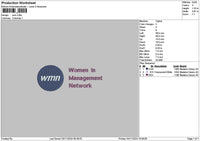 Wmntext Embroidery File 6 sizes