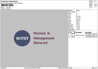Wmntext Embroidery File 6 sizes