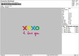 Xoxotext 2601 Embroidery File 6 sizes