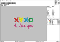 Xoxotext 2601 Embroidery File 6 sizes