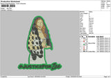 Zeetext Embroidery File 6 sizes