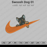 Swoosh Dog 01 Embroidery