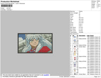 Inuyasha Rectangle Embroidery