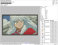 Inuyasha Rectangle Embroidery