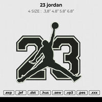 23 jordan Embroidery