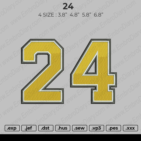 24 Embroidery File