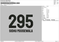 295 SIDHU MOOSEWALA Embroidery