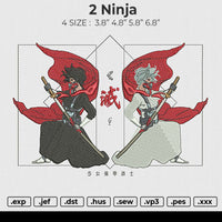 2 Ninja Embroidery