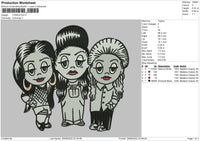 3 GIRLS Embroidery