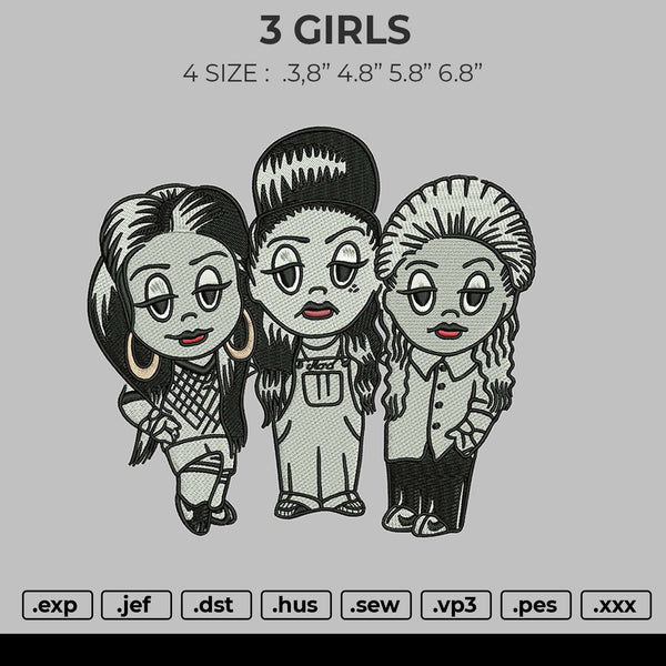3 GIRLS Embroidery