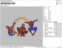 3 Spiderman Embroidery