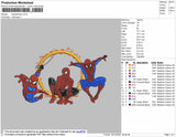 3 Spiderman Embroidery