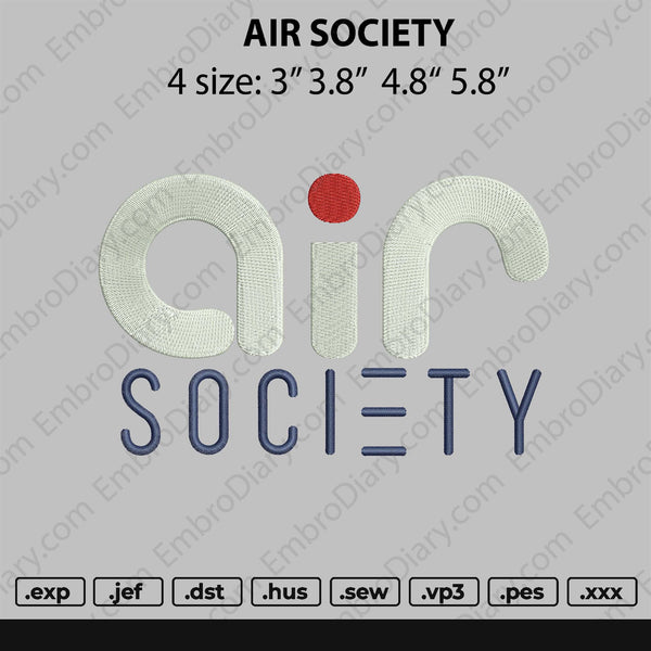 Air Society Embroidery