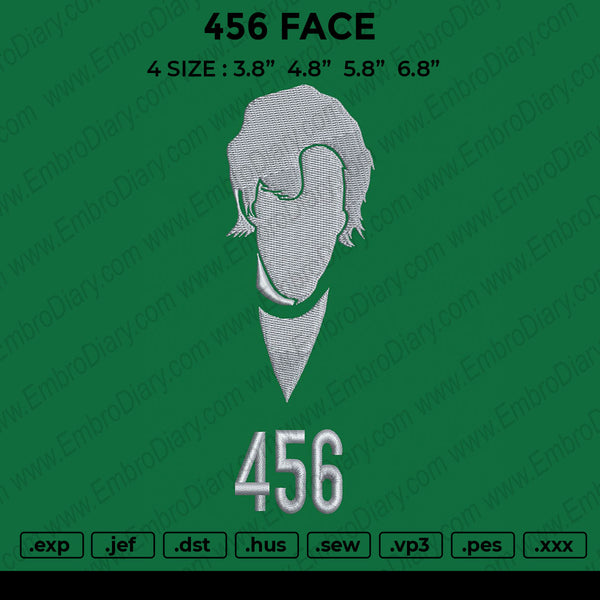 456 Face Embroidery