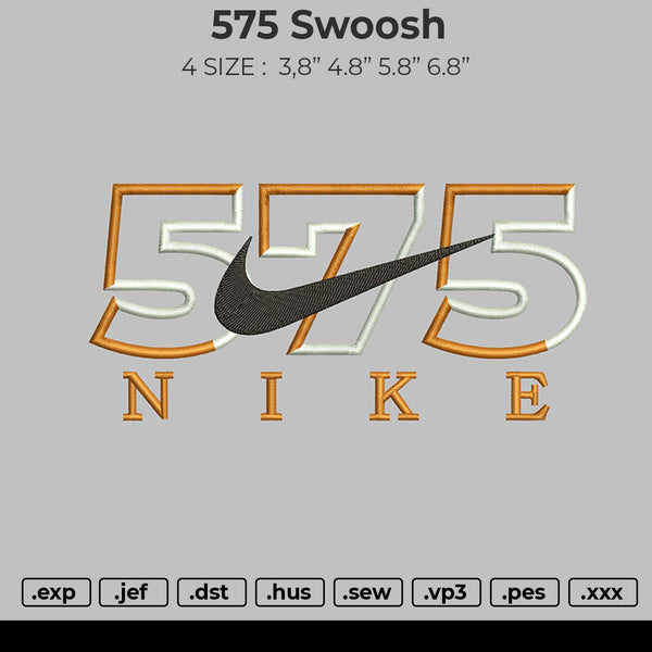 575 Swoosh Embroidery