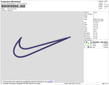 nike swoosh applique apl 7 in Embroidery