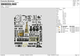summer Embro Embroidery File 6 sizes