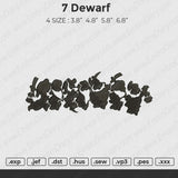 7 Dewarf Embroidery