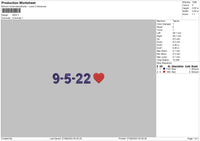 Number Embro Embroidery File 6 sizes