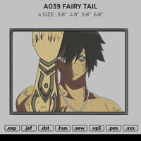 A039 Fairy Tail Embroidery