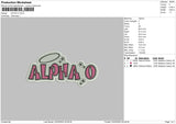 Alpha O v2 Embroidery