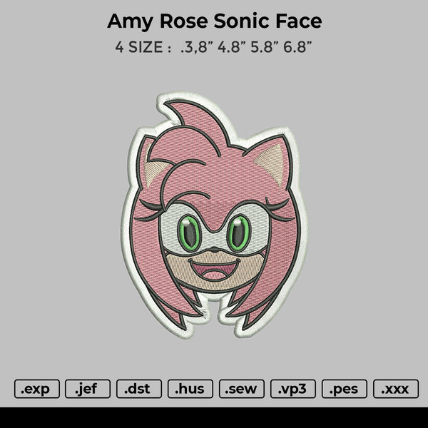 Amy Rose Sonic Face