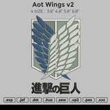 Aot Wings V2 Embroidery
